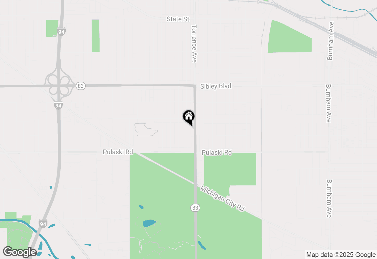 Map of 607 Hoxie Avenue, Calumet City, IL 60409