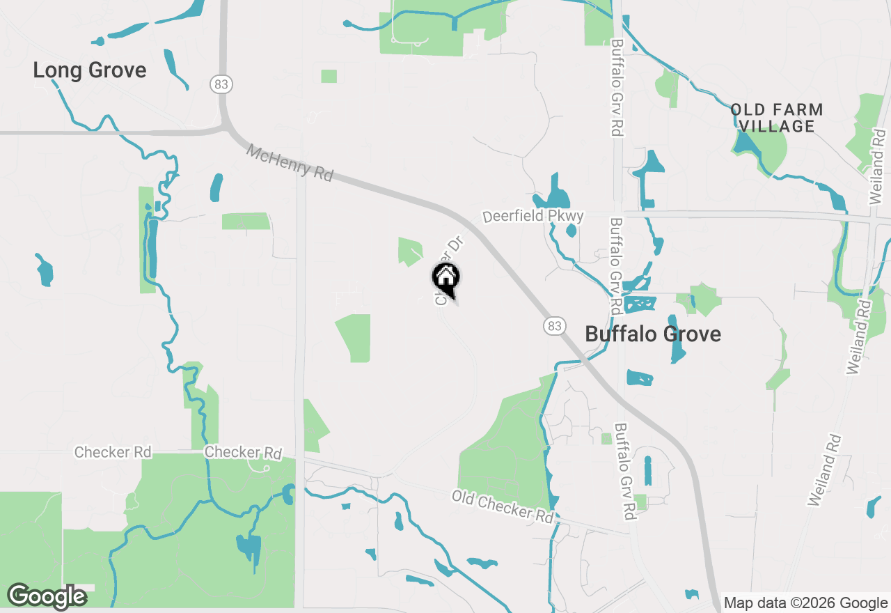Map of 760 Checker Drive, Buffalo Grove, IL 60089