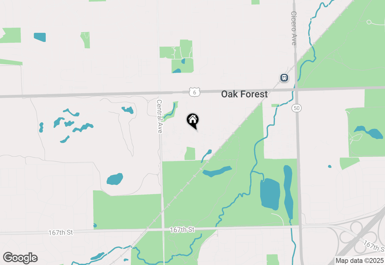 Map of 16108 Long Avenue, Oak Forest, IL 60452