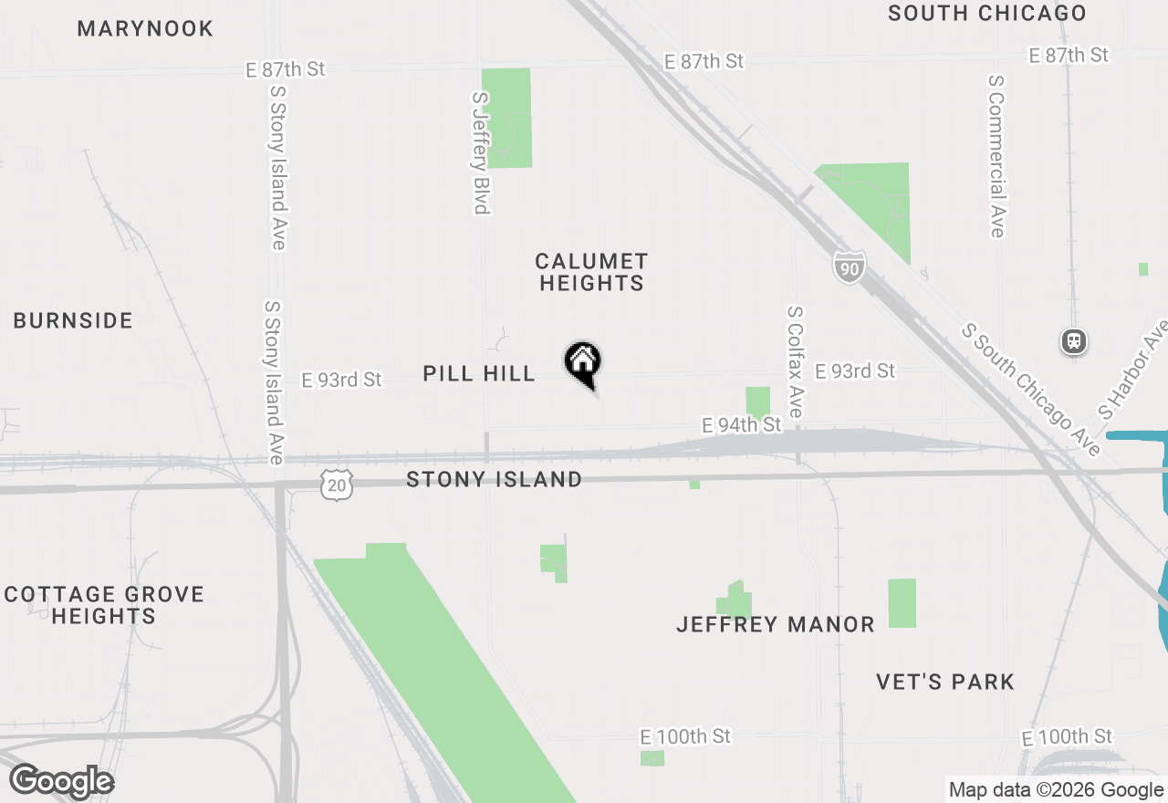 Map of 9328 S Paxton Avenue, Chicago, IL 60617