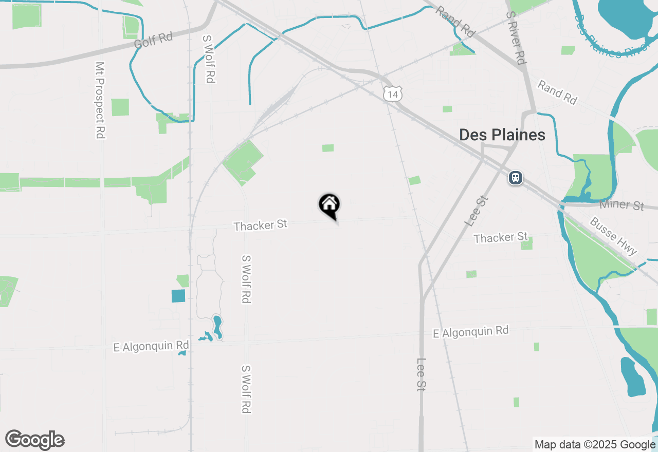 Map of 881 E Thacker Street, Des Plaines, IL 60016
