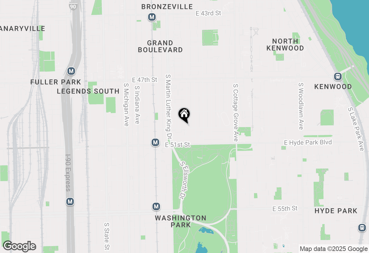 Map of 4956 S Vincennes Avenue #2W, Chicago, IL 60615