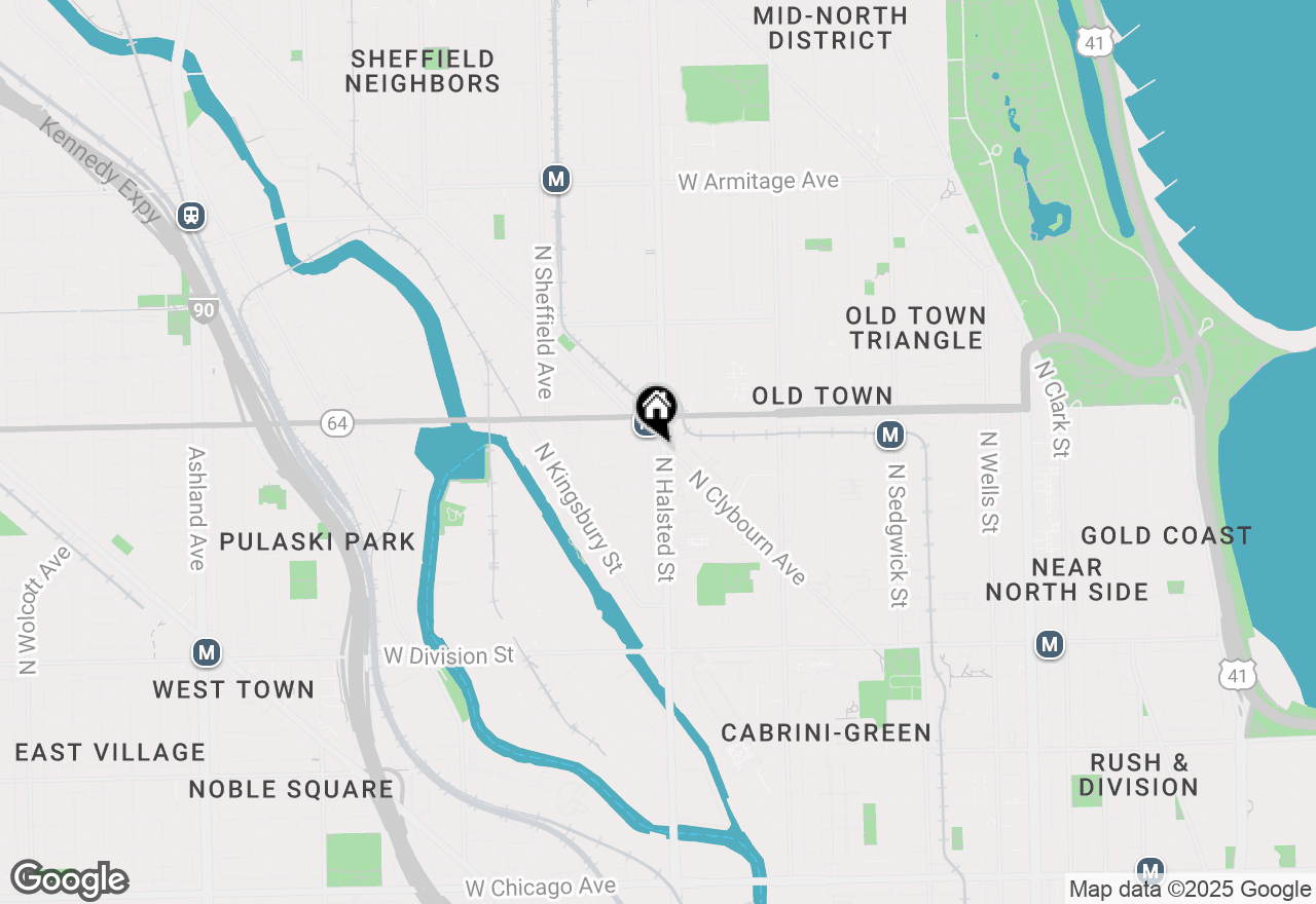 Map of 815 W Weed Street, Chicago, IL 60622
