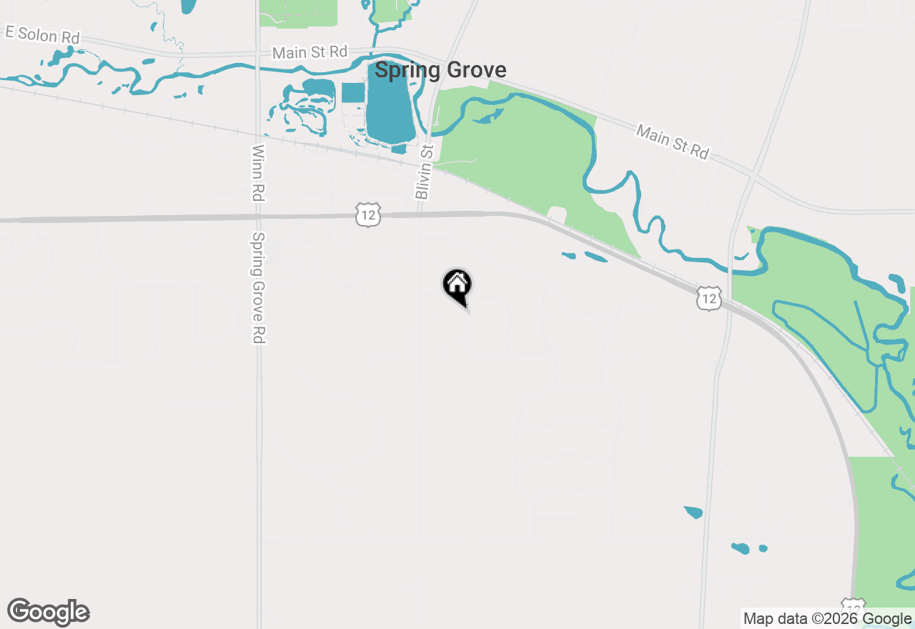 Map of 7393 English Oak Lane, Spring Grove, IL 60081