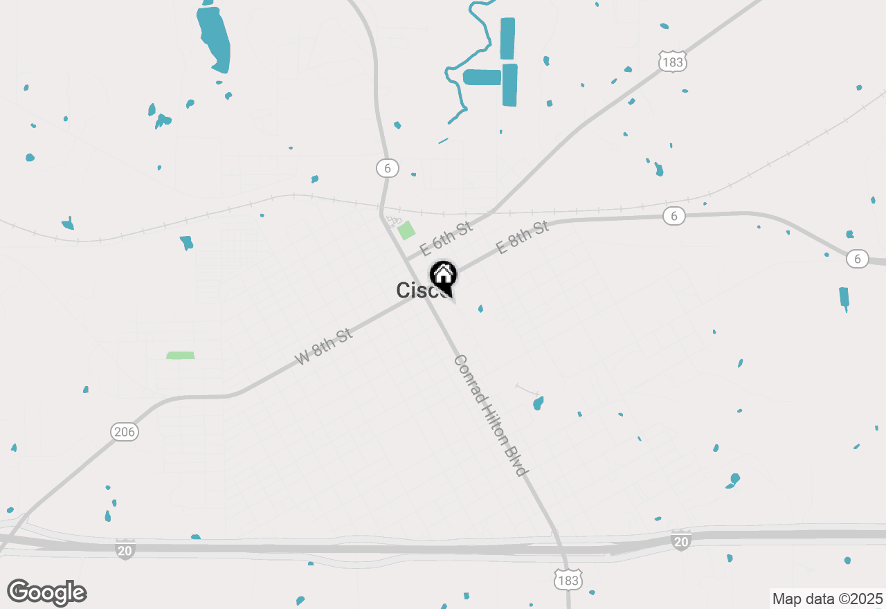 Map of 108 E 9th Street, Cisco, TX 76437