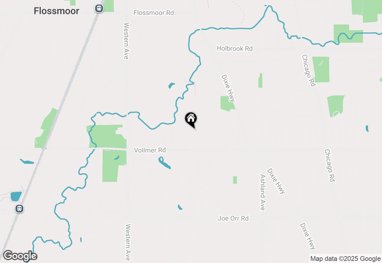 Map of 1802 Cambridge Avenue, Flossmoor, IL 60422