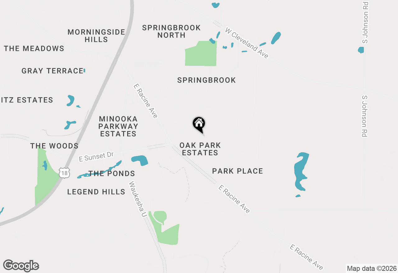 Map of 2132 Penhurst Way, Waukesha, WI 53186
