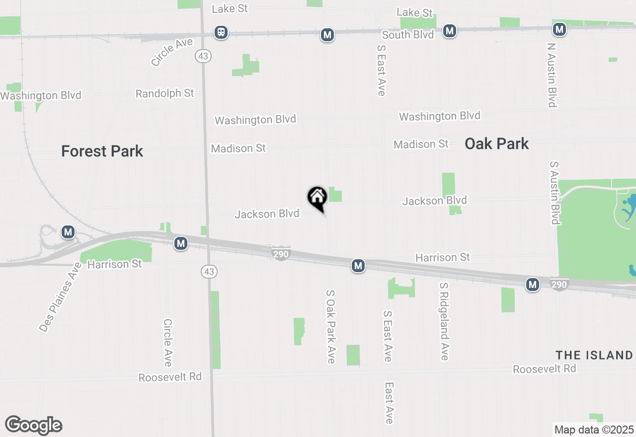 Map of 726 S Grove Avenue, Oak Park, IL 60304