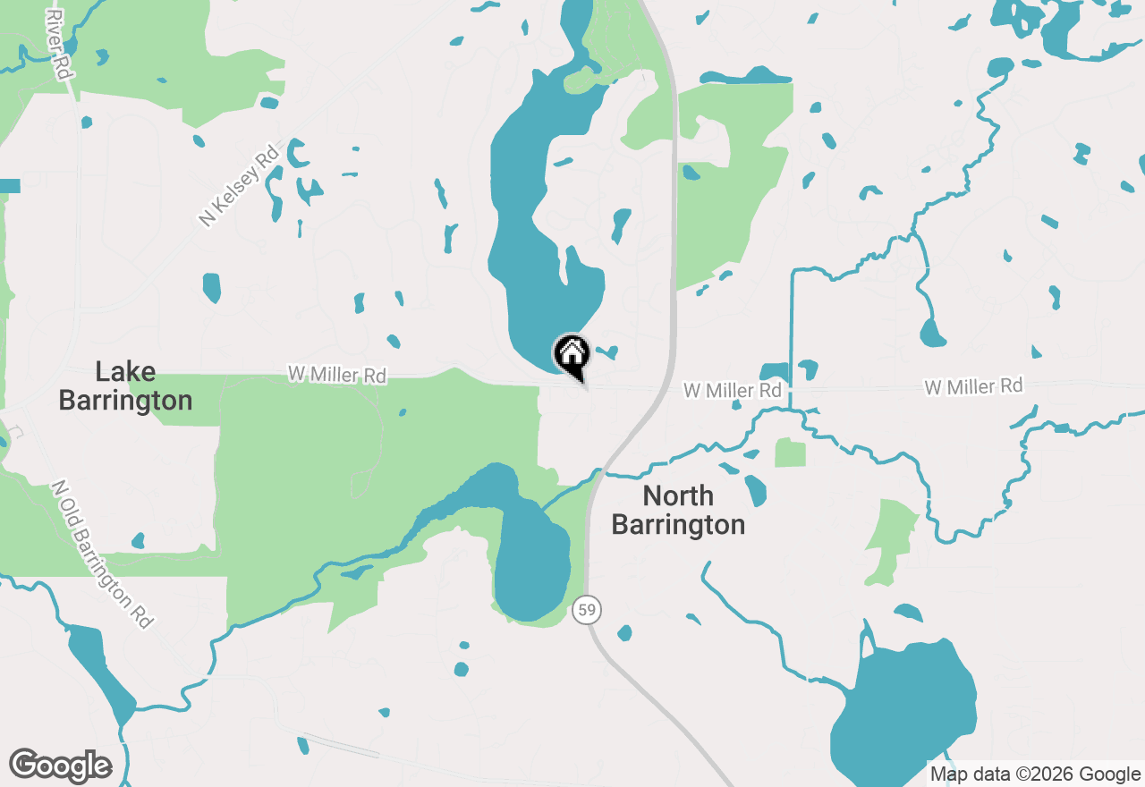 Map of 615 W Miller Road, North Barrington, IL 60010
