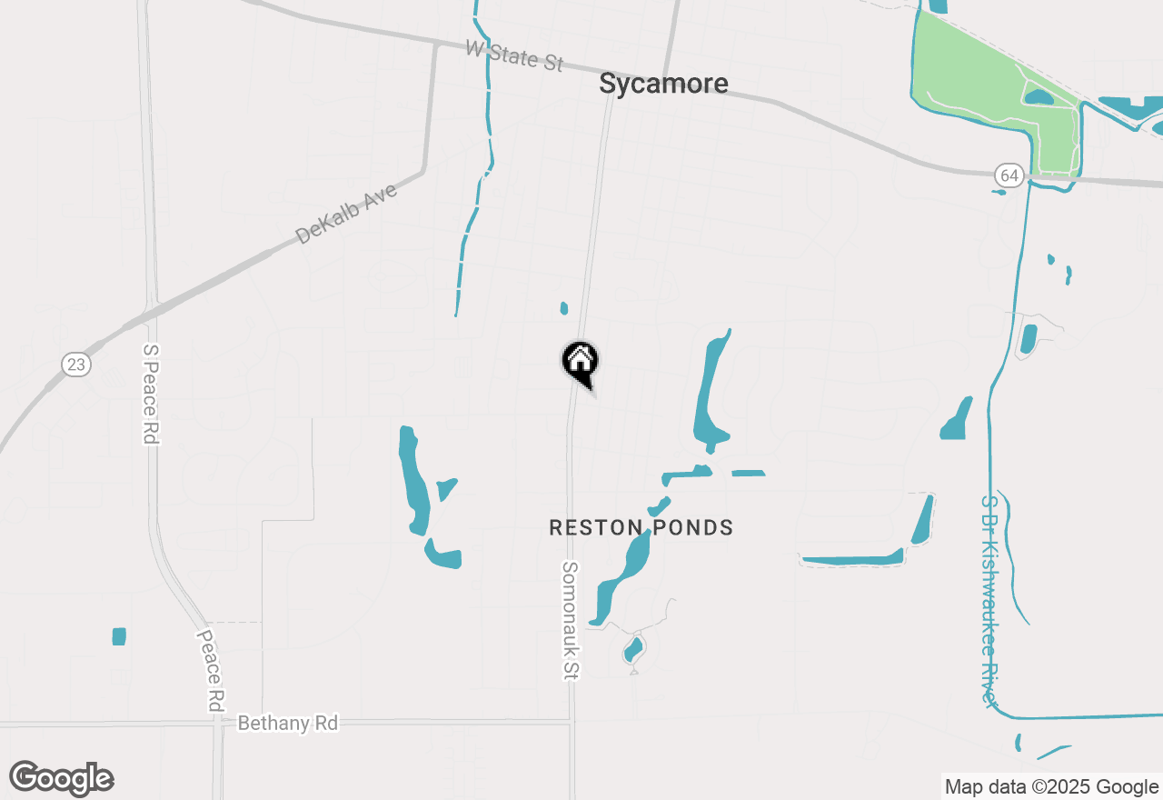 Map of 1048 Somonauk Street, Sycamore, IL 60178