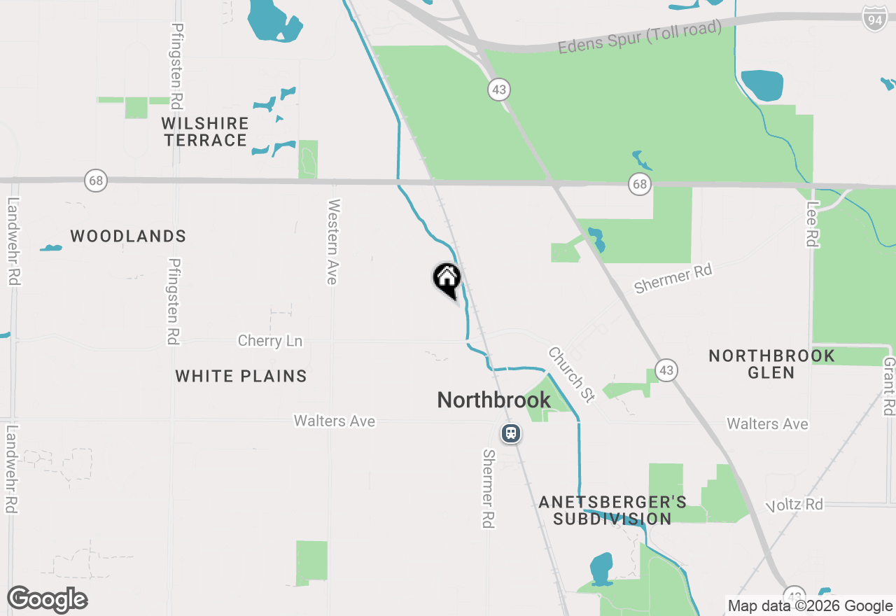 Map of 1112 Cedar Lane, Northbrook, IL 60062