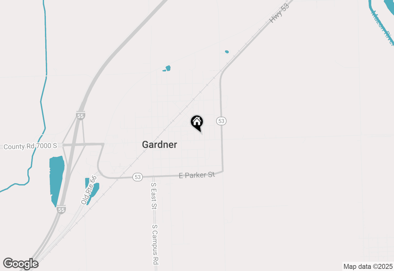 Map of 106 N Center Street, Gardner, IL 60424