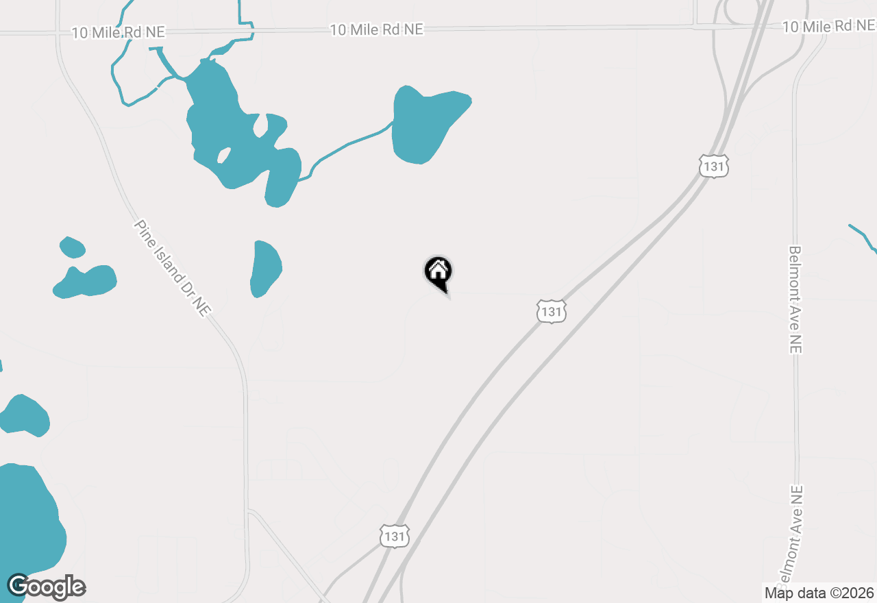 Map of 1682 House Street Ne, Belmont, MI 49306