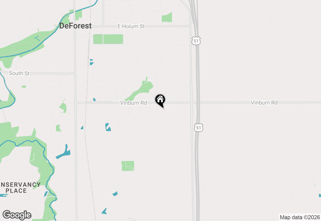 Map of 851 Shooting Star Cir, Deforest, WI 53532