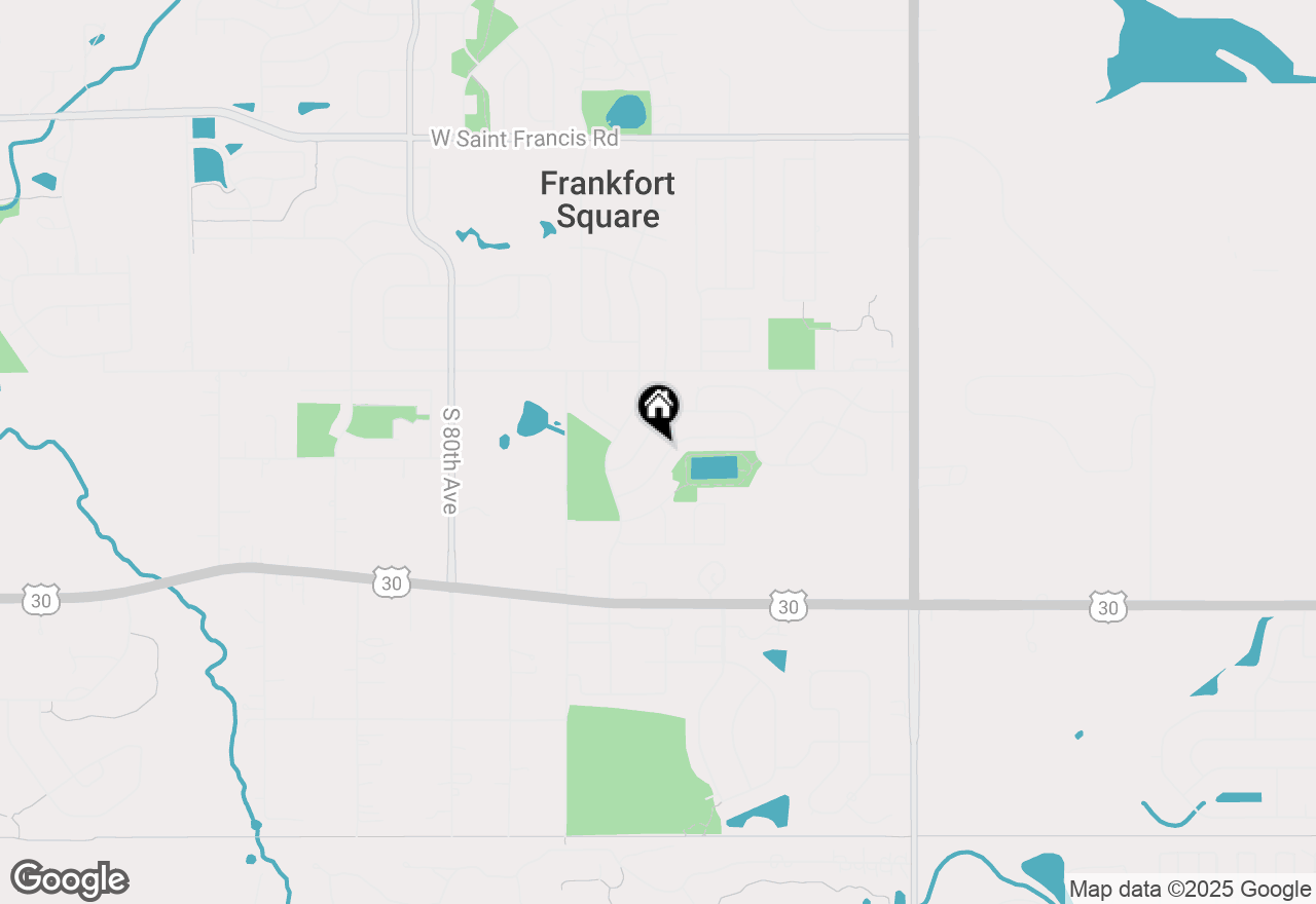 Map of 7626 W Hickory Creek Drive, Frankfort, IL 60423