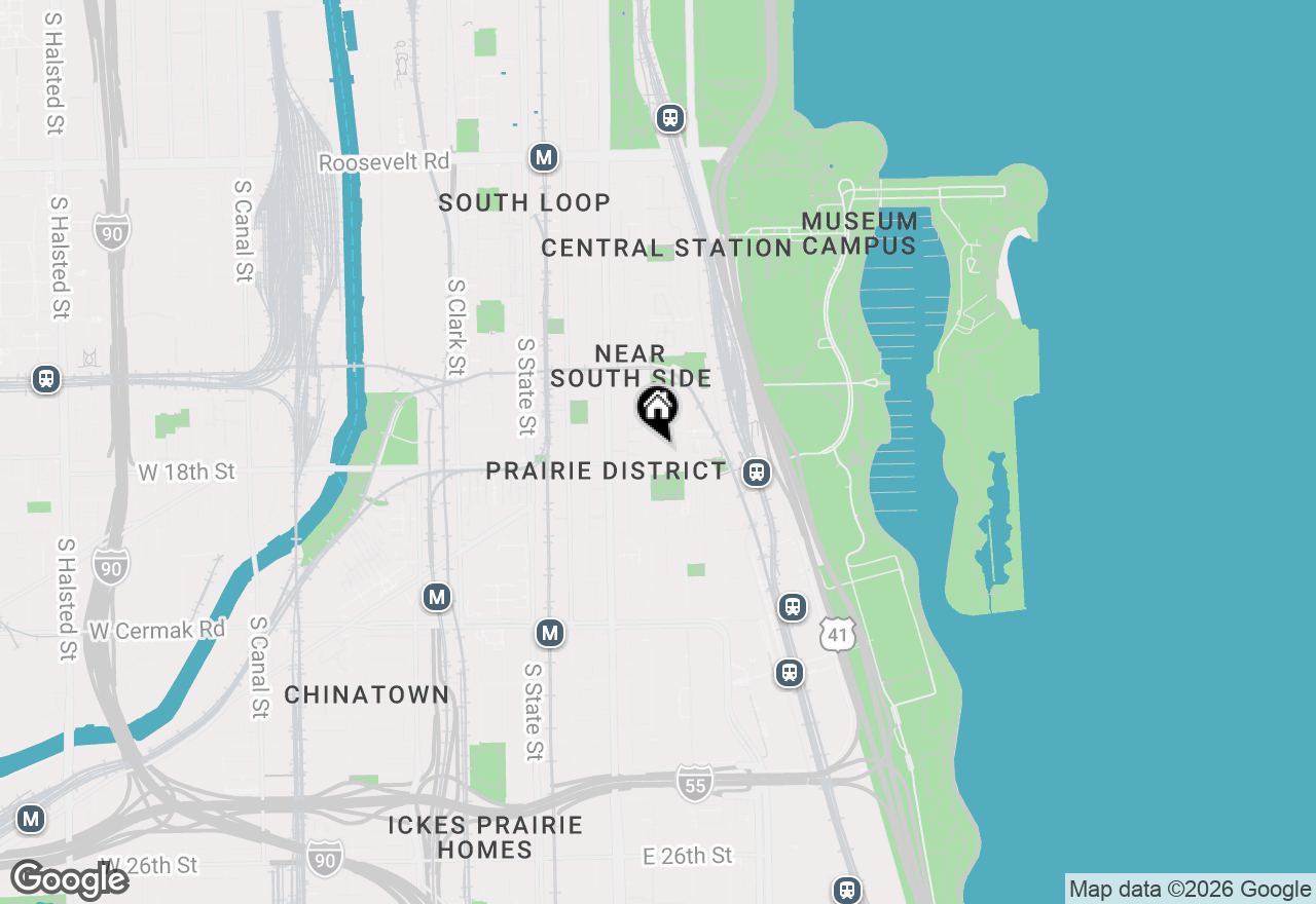 Map of 1727 S Indiana Avenue #105, Chicago, IL 60616