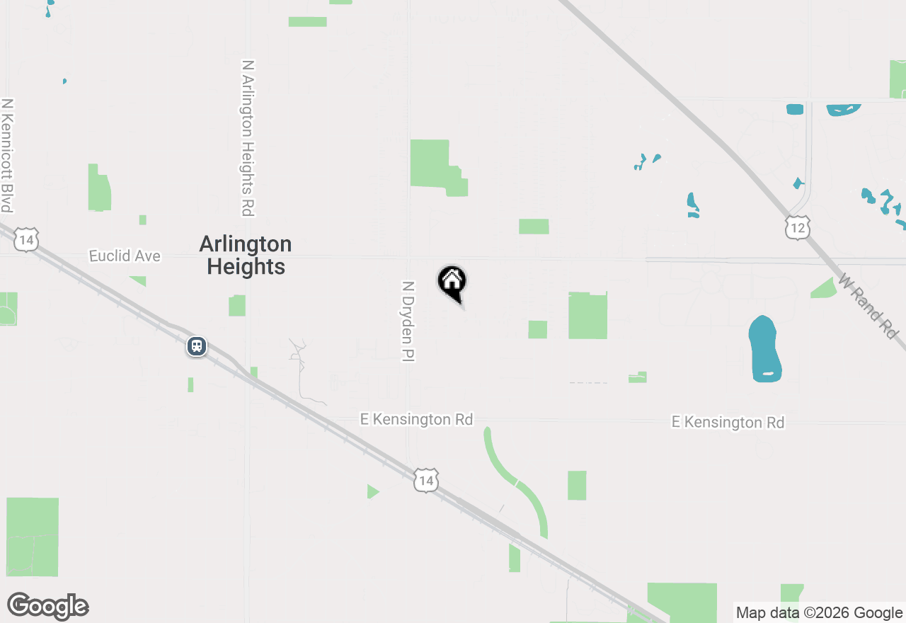 Map of 307 N Derbyshire Avenue, Arlington Heights, IL 60004