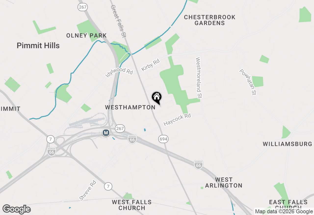 Map of 6817 Stockwell Manor Drive, Falls Church, VA 22043