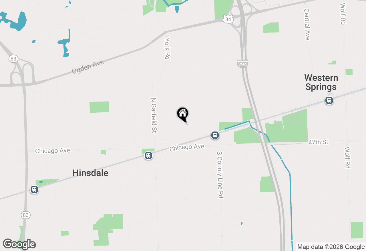 Map of 240 E Walnut Street, Hinsdale, IL 60521