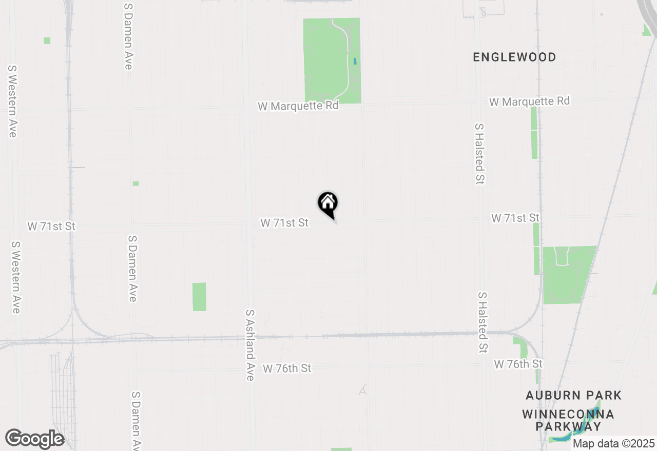 Map of 1281 W 71st Street, Chicago, IL 60636