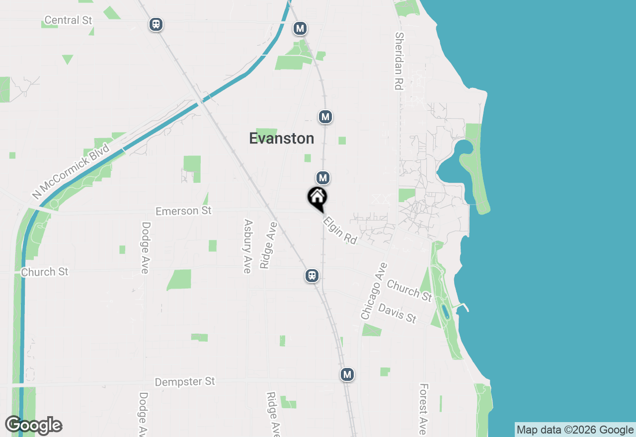 Map of 1889 Maple Avenue #E8, Evanston, IL 60201