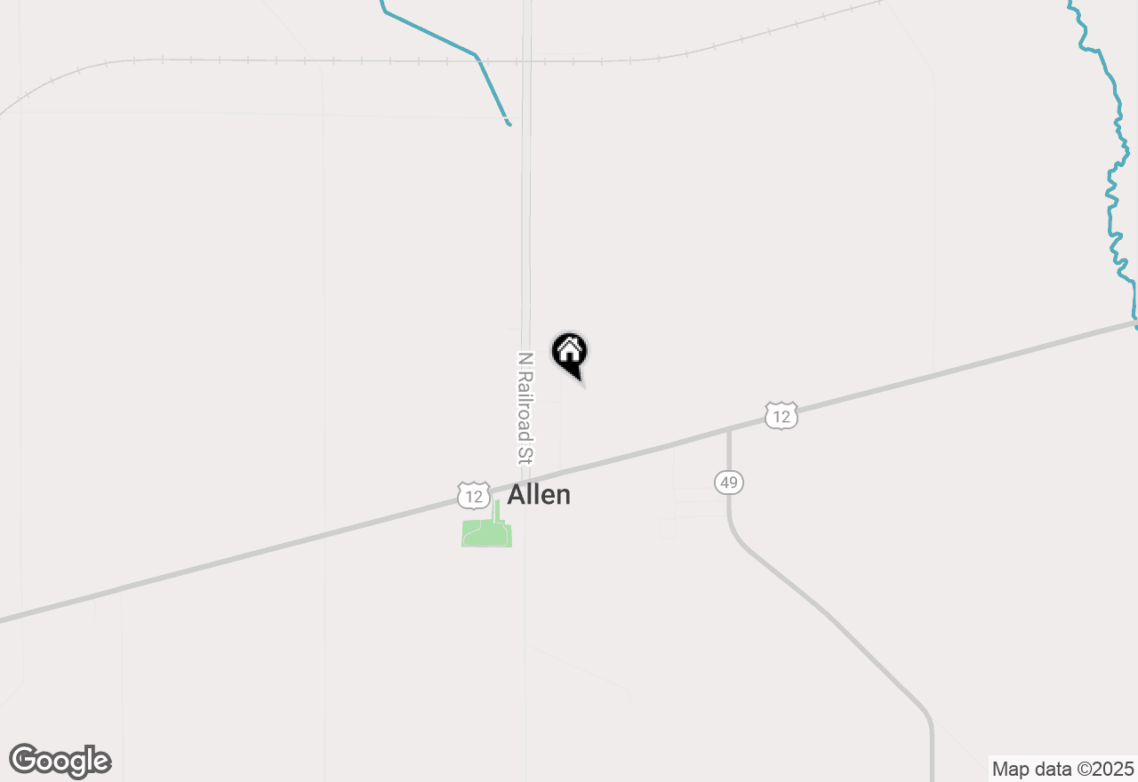 Map of 205 Prentiss Street, Allen, MI 49227