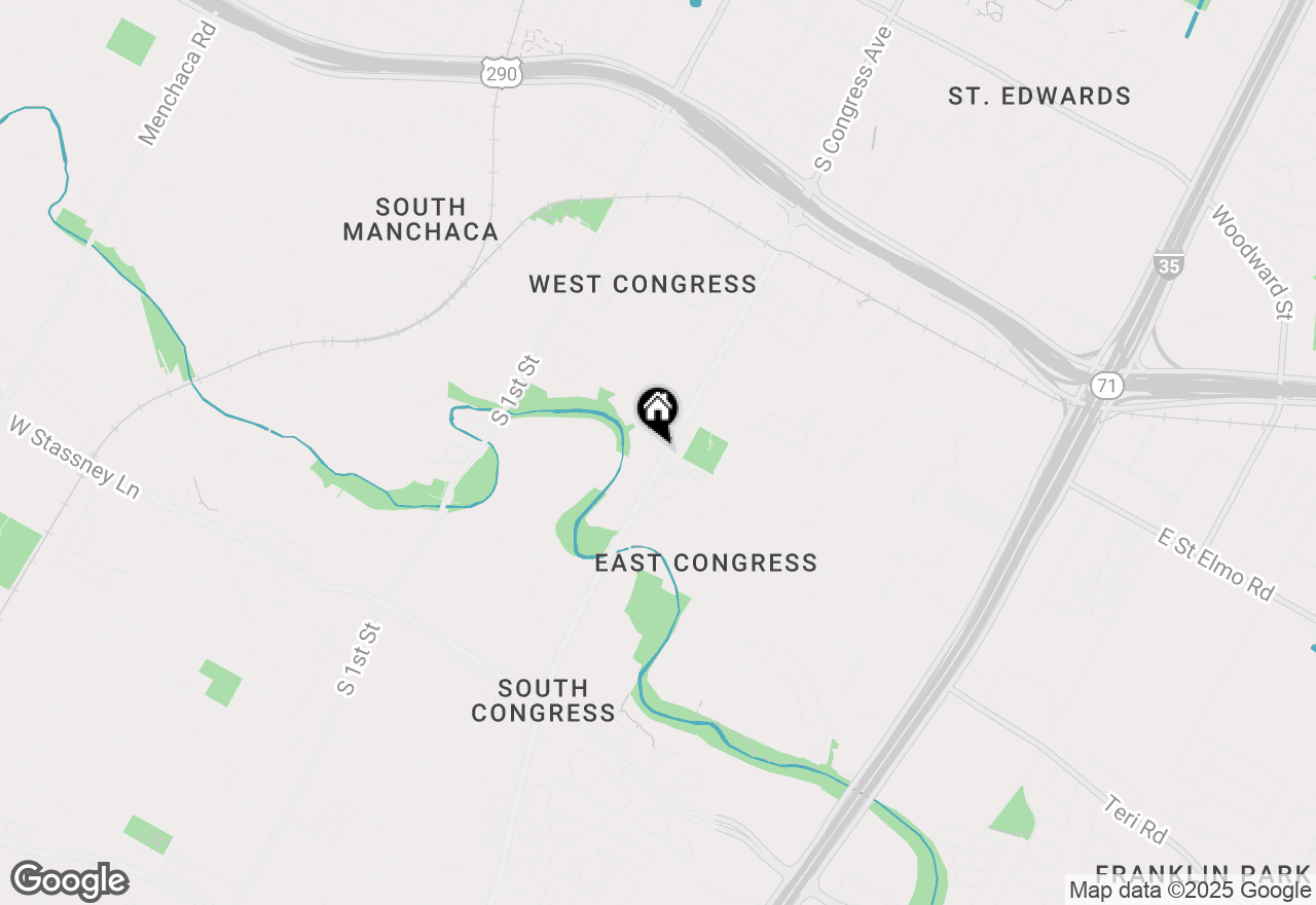 Map of 4802 S Congress Ave #303, Austin, TX 78745