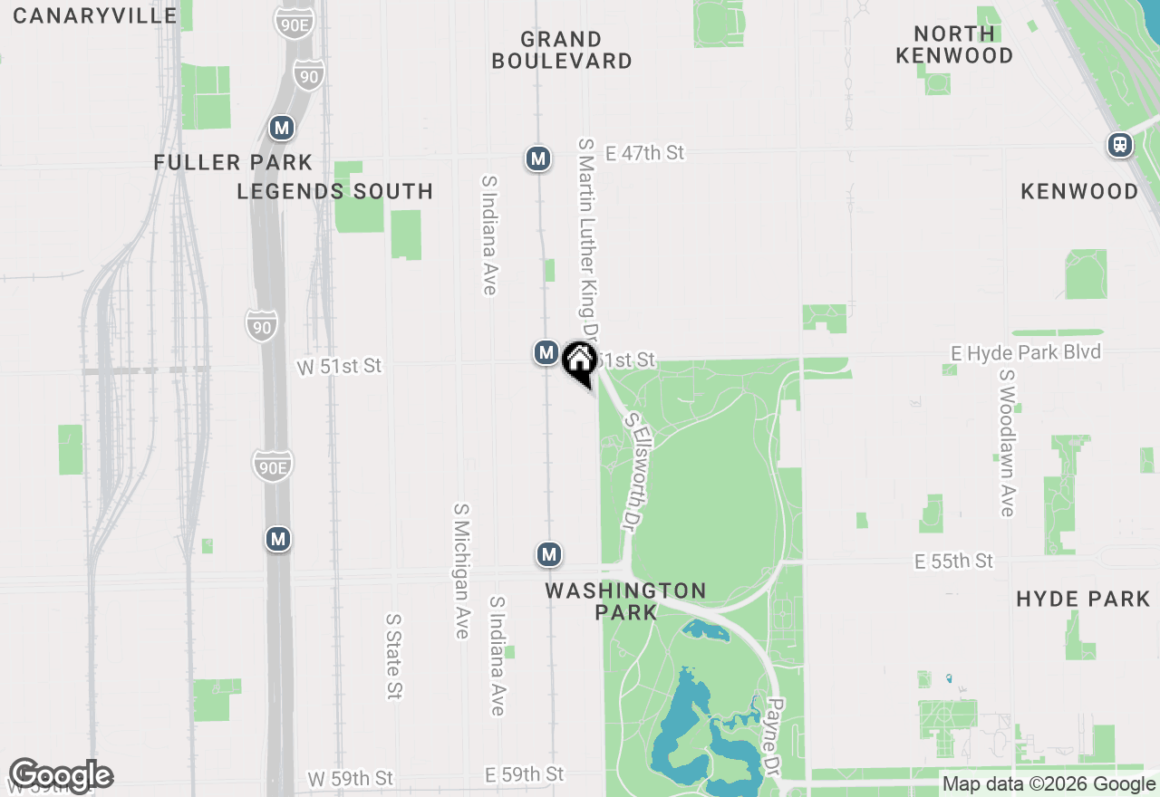 Map of 5150 S King Drive #A1, Chicago, IL 60615