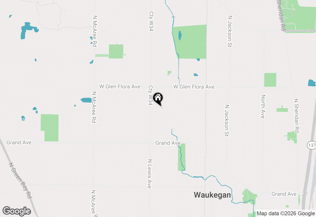 Map of 1808 W Ridgeland Avenue, Waukegan, IL 60085