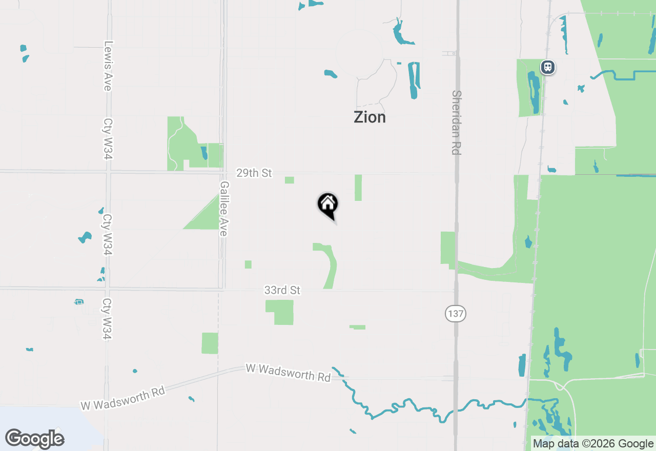 Map of 3020 Ezekiel Avenue, Zion, IL 60099
