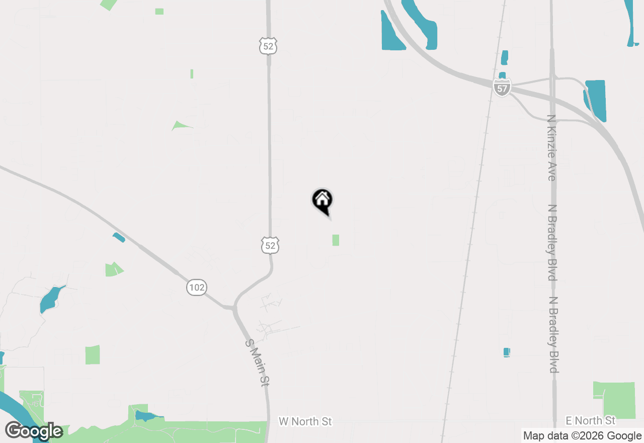 Map of 292 Ashley Drive, Bourbonnais, IL 60914