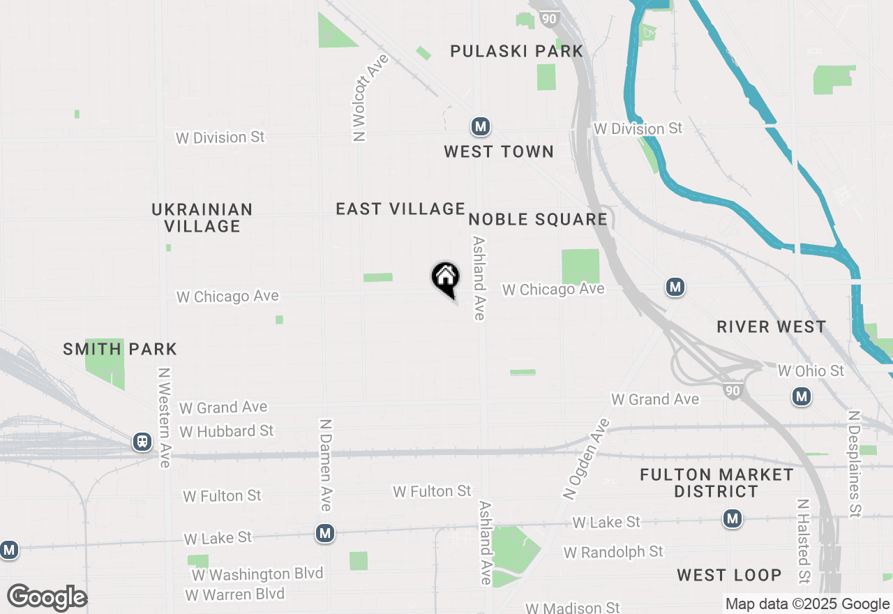 Map of 1658 W Superior Street #10, Chicago, IL 60622