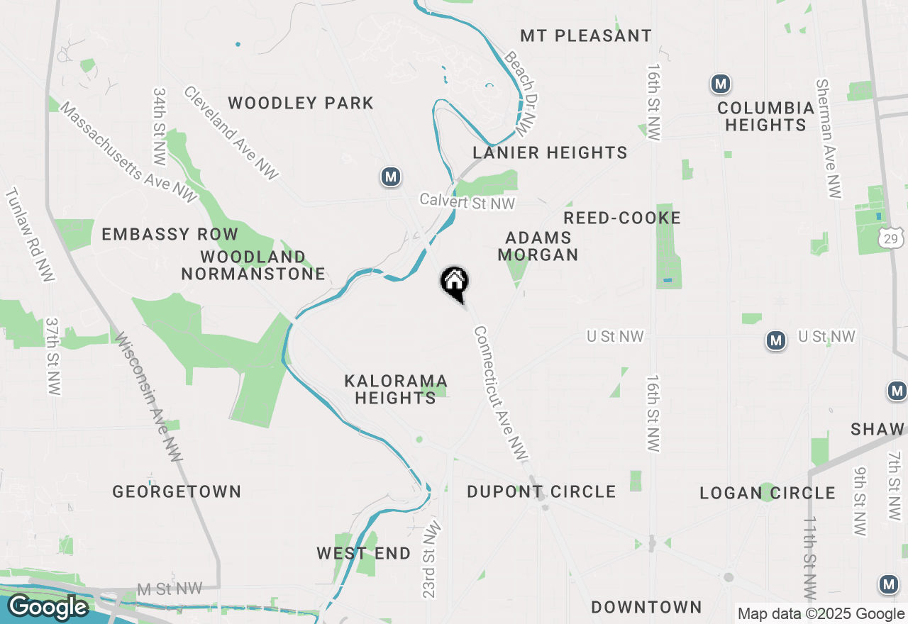 Map of 2116 Kalorama Road Nw #202, Washington, DC 20008