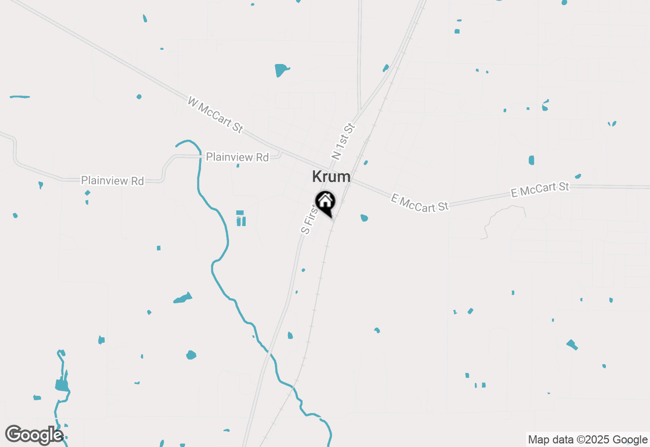 Map of 421 Jackson Street, Krum, TX 76249