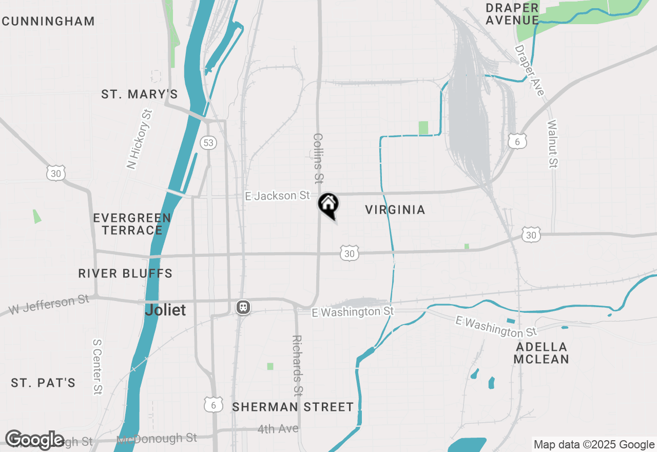 Map of 231 Casseday Avenue, Joliet, IL 60432