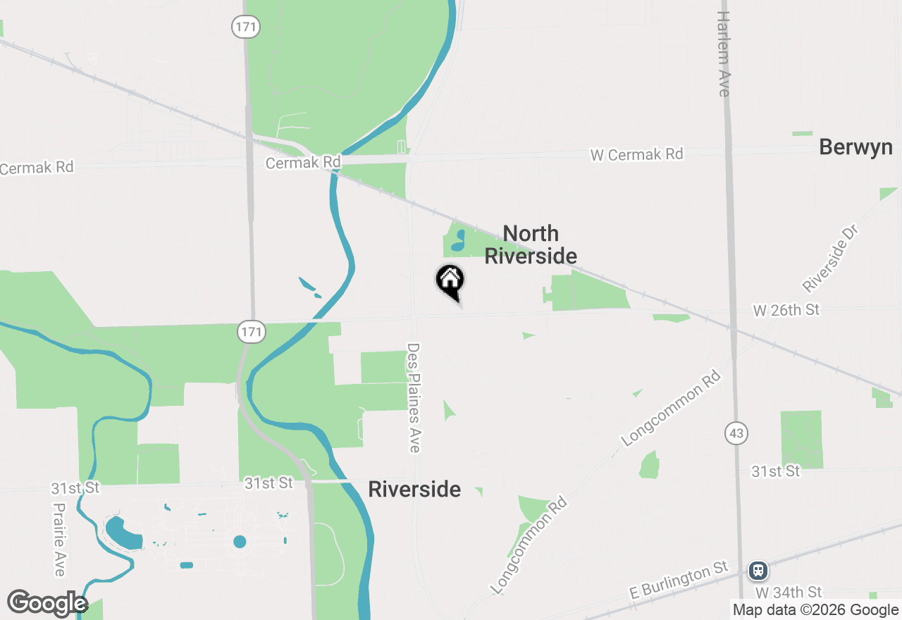 Map of 7900 W 26th Street #GN, North Riverside, IL 60546