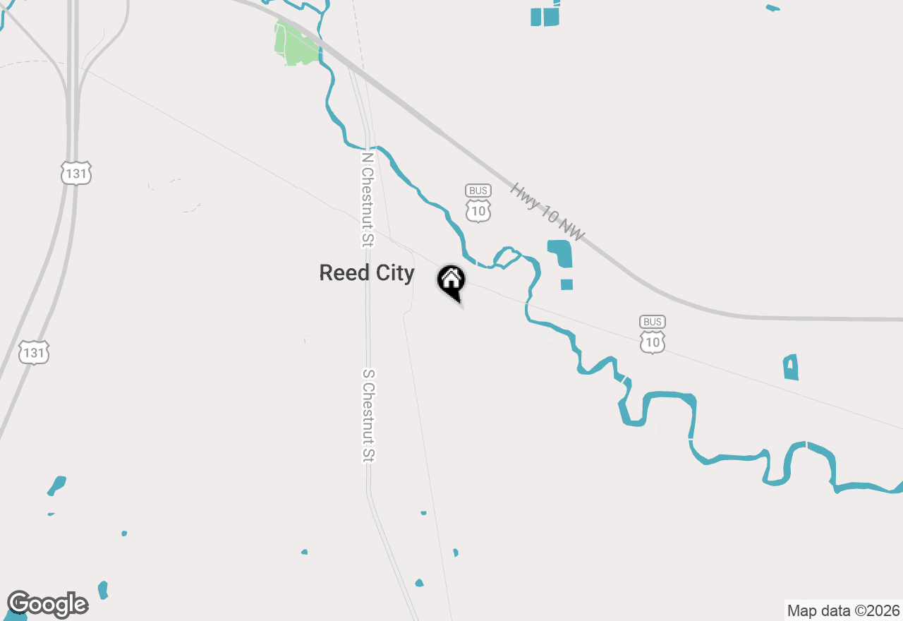 Map of 314 Decalb Street, Reed City, MI 49677