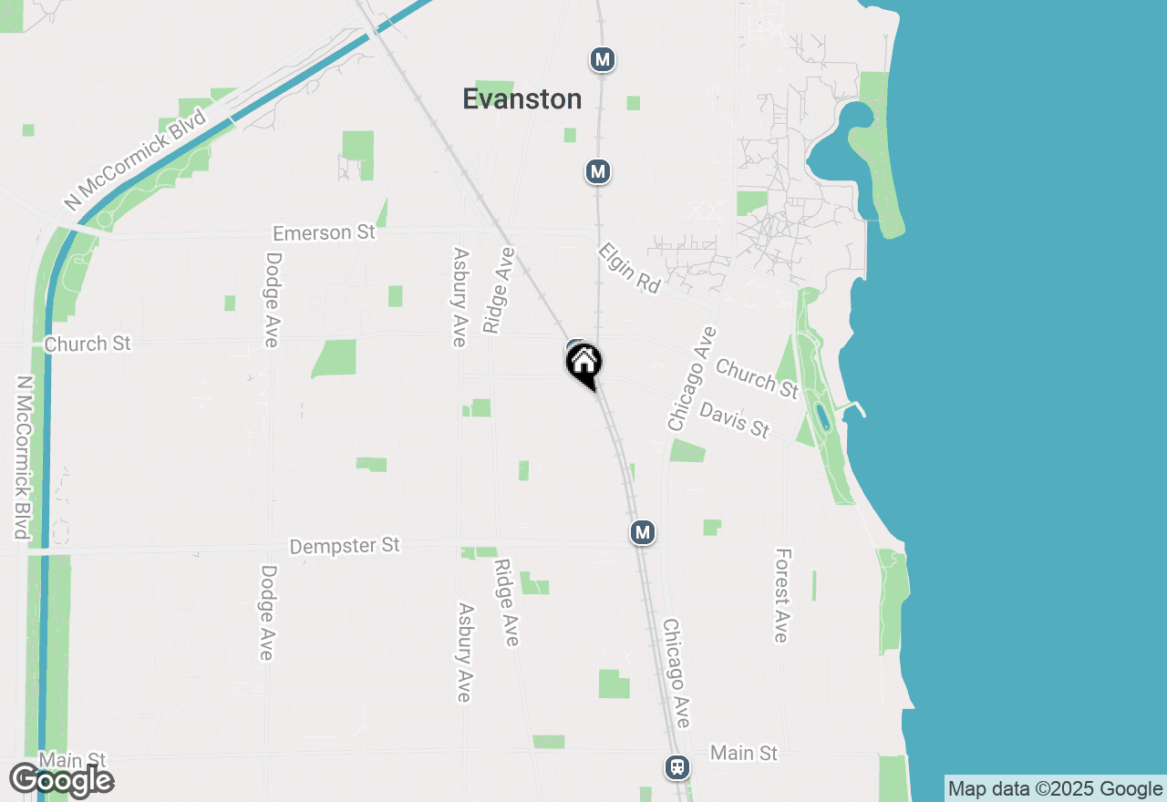 Map of 1570 Elmwood Avenue #808, Evanston, IL 60201