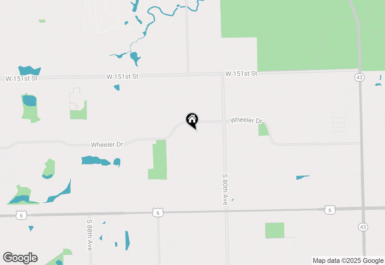 Map of 8138 Colette Court, Orland Park, IL 60462