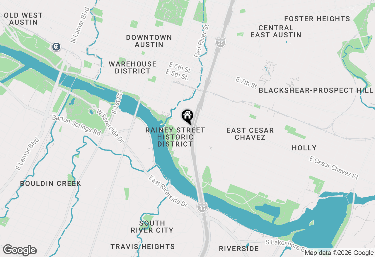 Map of 84 East Ave #1503, Austin, TX 78701