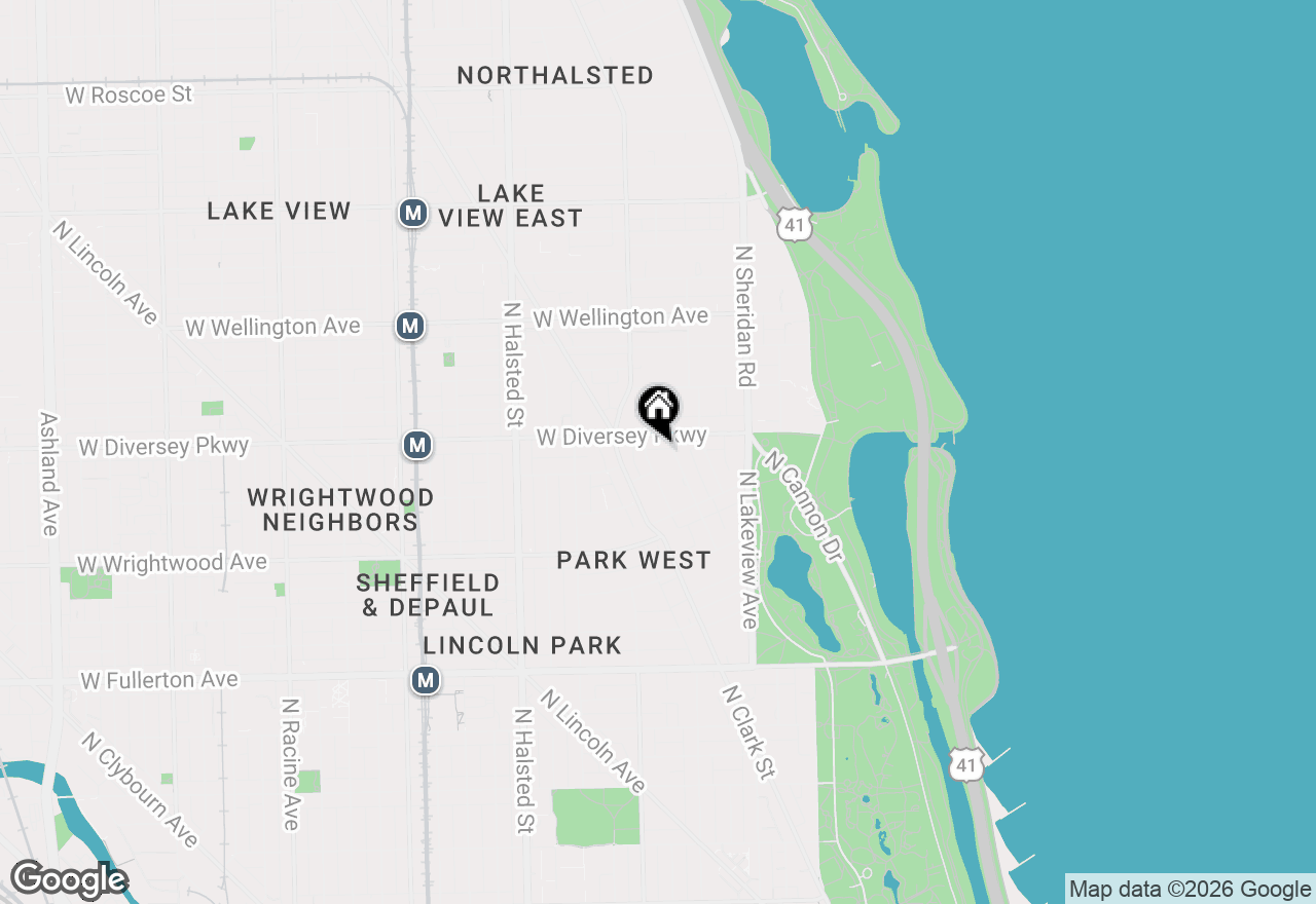Map of 2717 N Lehmann Court #1A, Chicago, IL 60614
