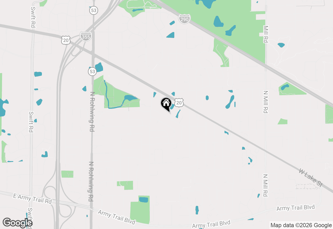 Map of 1306 W Byron Avenue, Addison, IL 60101