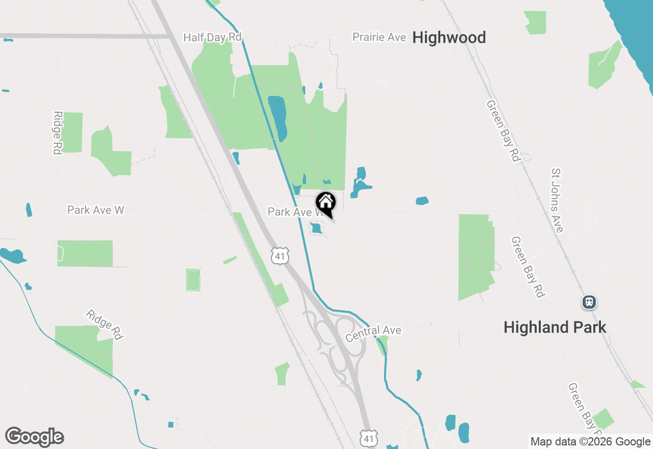 Map of 1230 Park Avenue W #213, Highland Park, IL 60035
