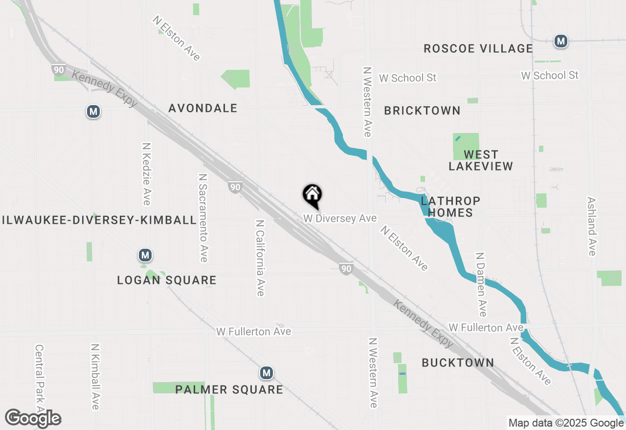 Map of 2602 W Diversey Avenue #402, Chicago, IL 60647
