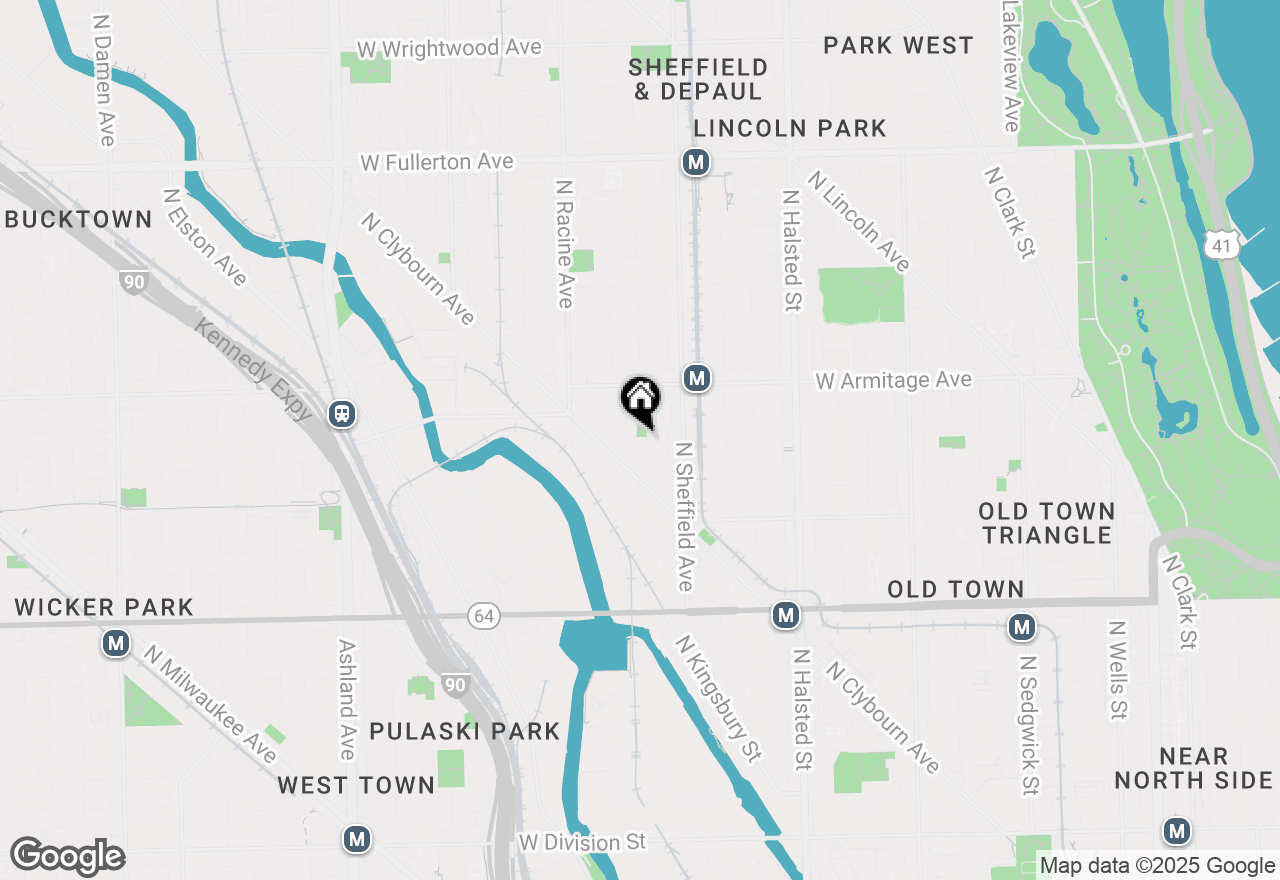 Map of 1901 N Maud #1901, Chicago, IL 60614