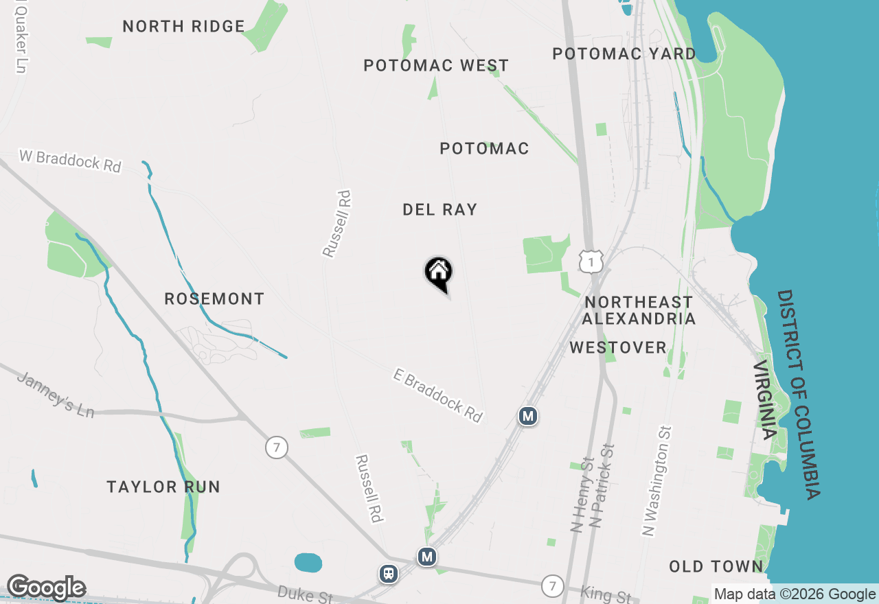 Map of 212 E Nelson Avenue, Alexandria, VA 22301