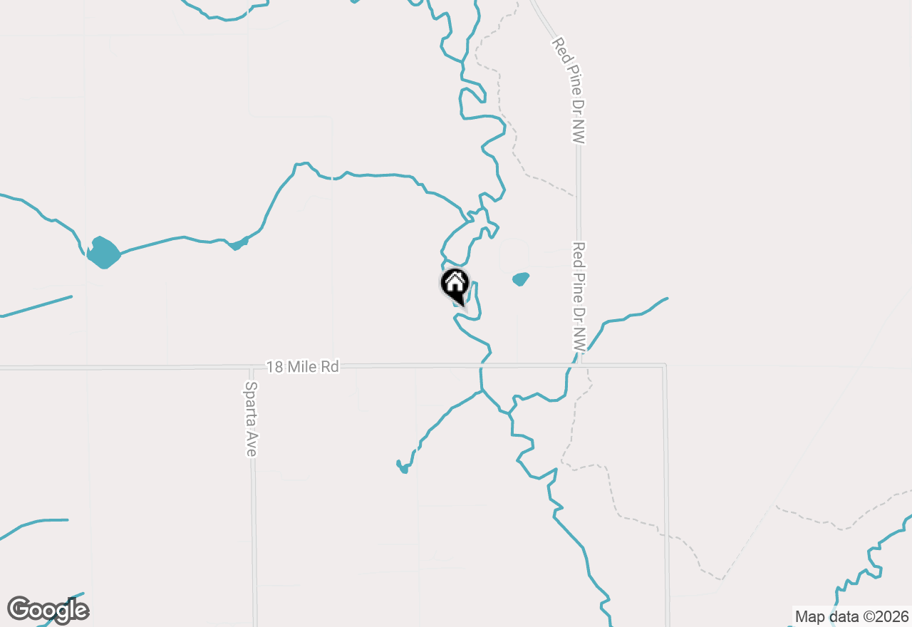 Map of 1119 18 Mile Road, Kent City, MI 49330