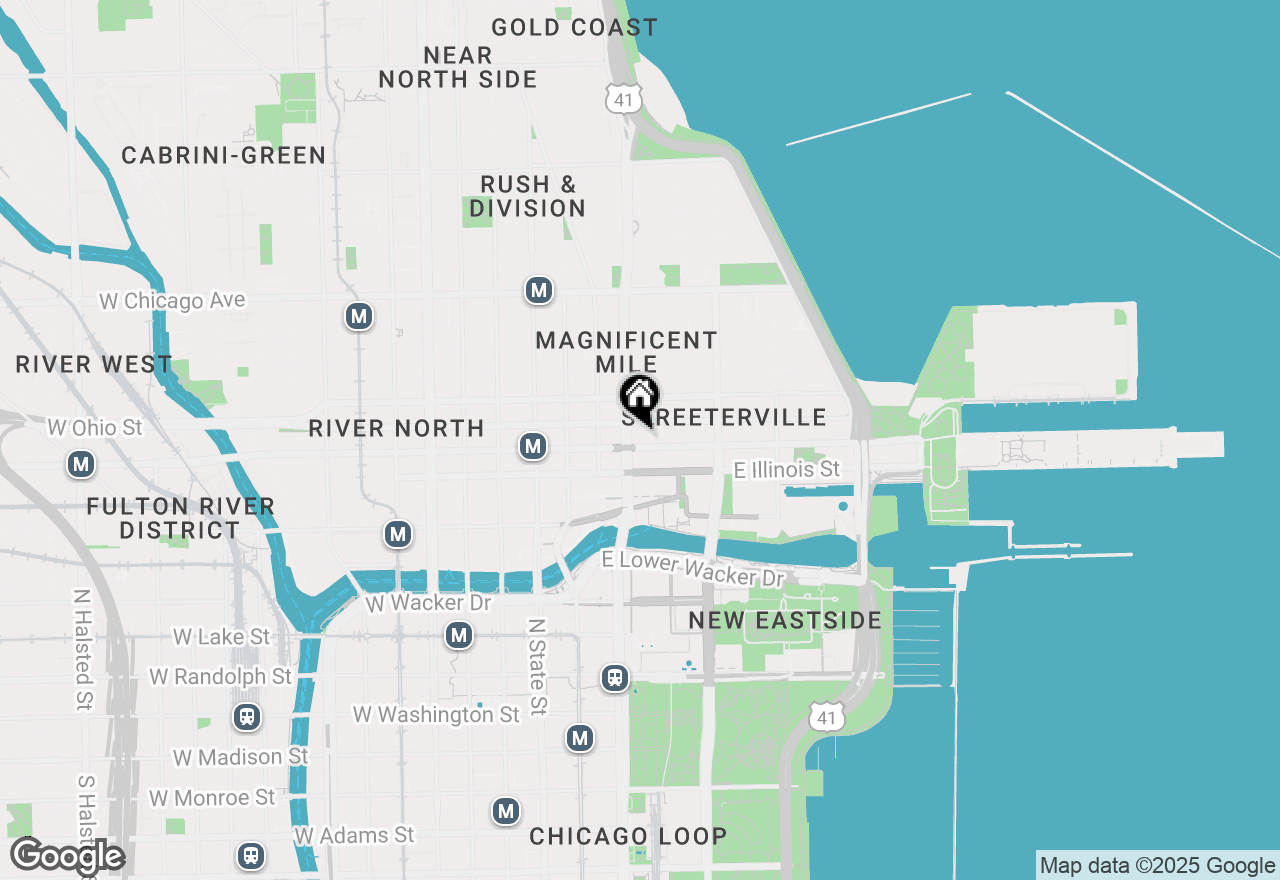Map of 535 N Michigan Avenue #712, Chicago, IL 60611