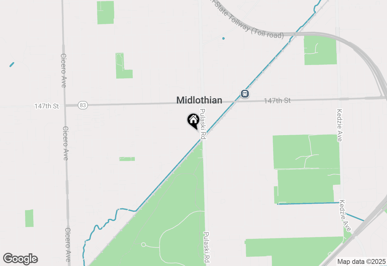 Map of 14848 Keystone Avenue, Midlothian, IL 60445
