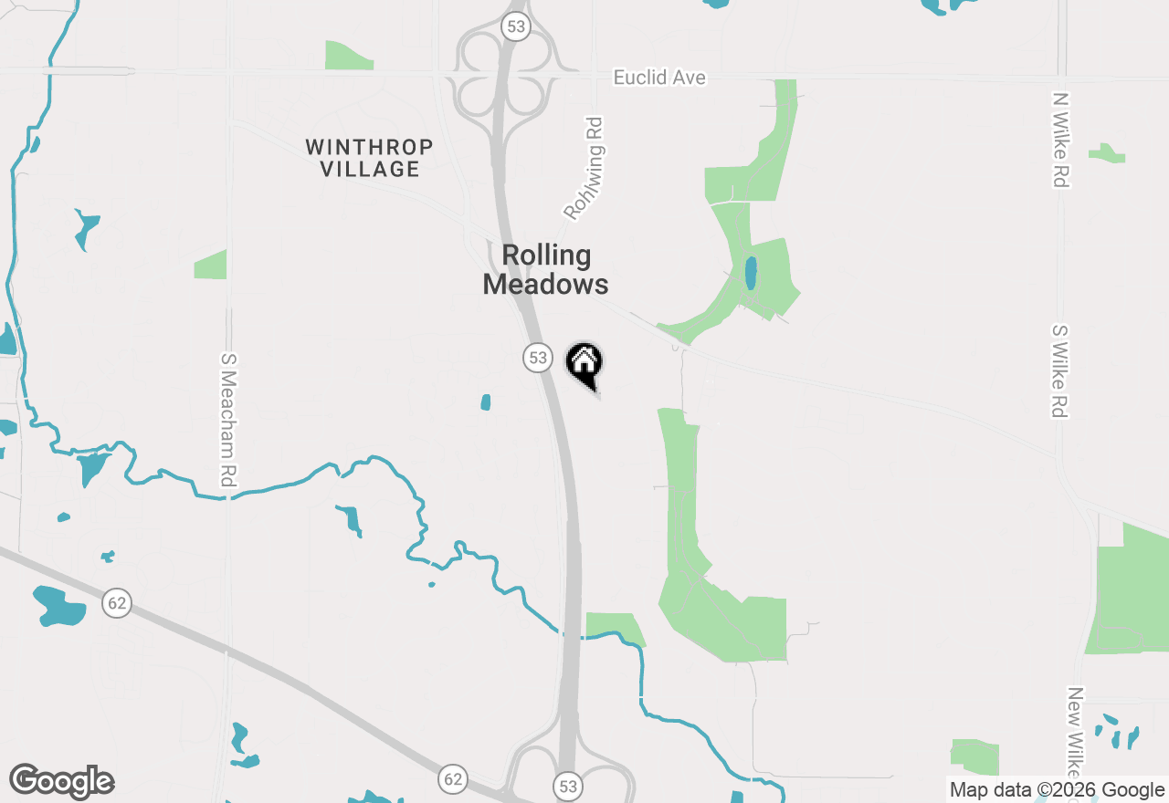 Map of 3107 Falcon Court, Rolling Meadows, IL 60008